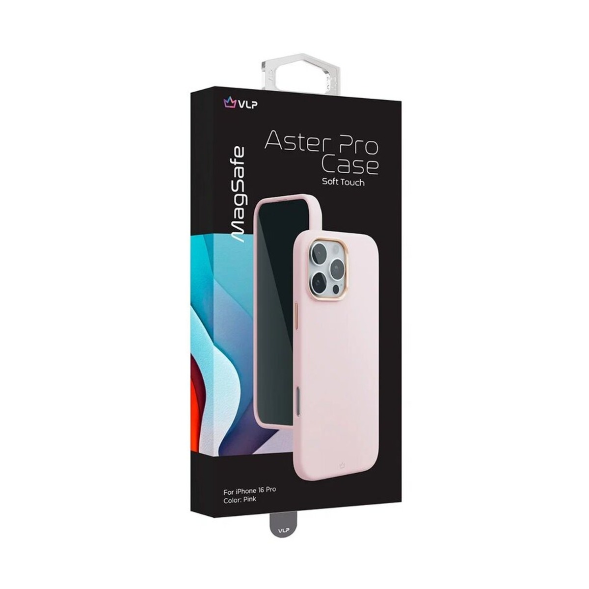 Чехол-накладка VLP Aster Pro Case with MagSafe для смартфона Apple iPhone 16 Pro (Цвет: Pink)