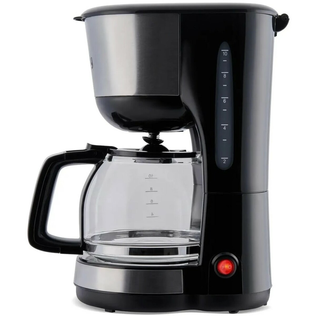 Кофеварка капельная Domfy metal DSM-CM301 (Цвет: Black/Silver)