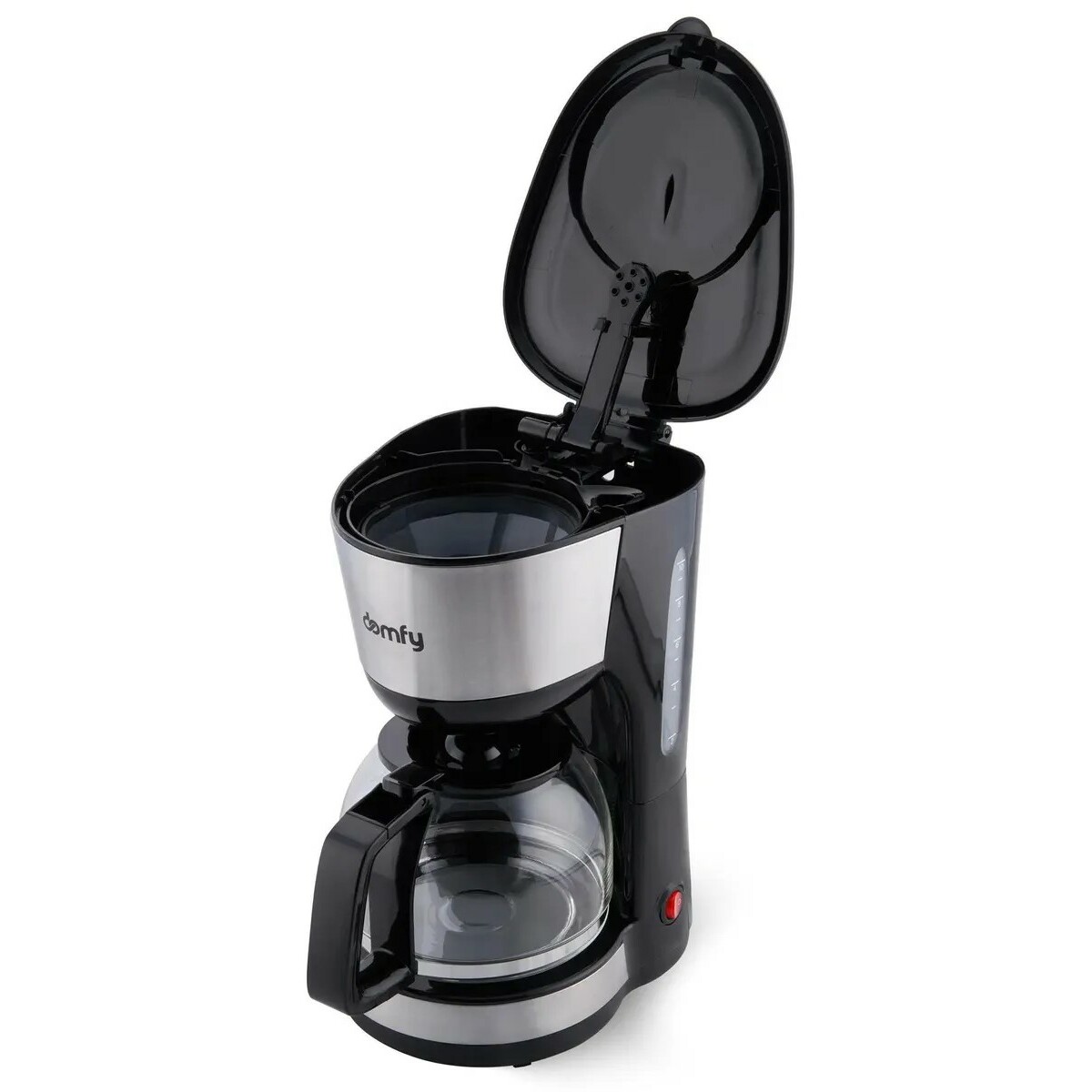 Кофеварка капельная Domfy metal DSM-CM301 (Цвет: Black/Silver)