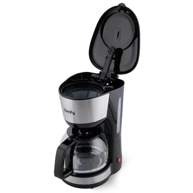Кофеварка капельная Domfy metal DSM-CM301 (Цвет: Black / Silver) Кофеварка капельная Domfy metal DSM-CM301 (Цвет: Black / Silver)