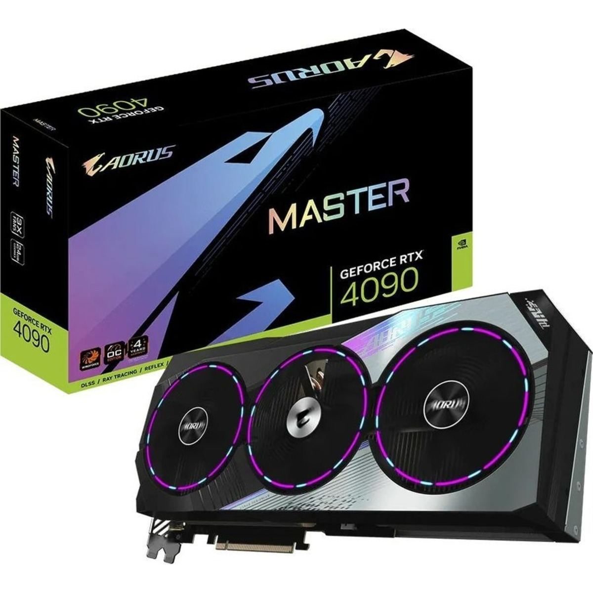 Видеокарта GIGABYTE AORUS GeForce RTX 4090 MASTER 24Gb