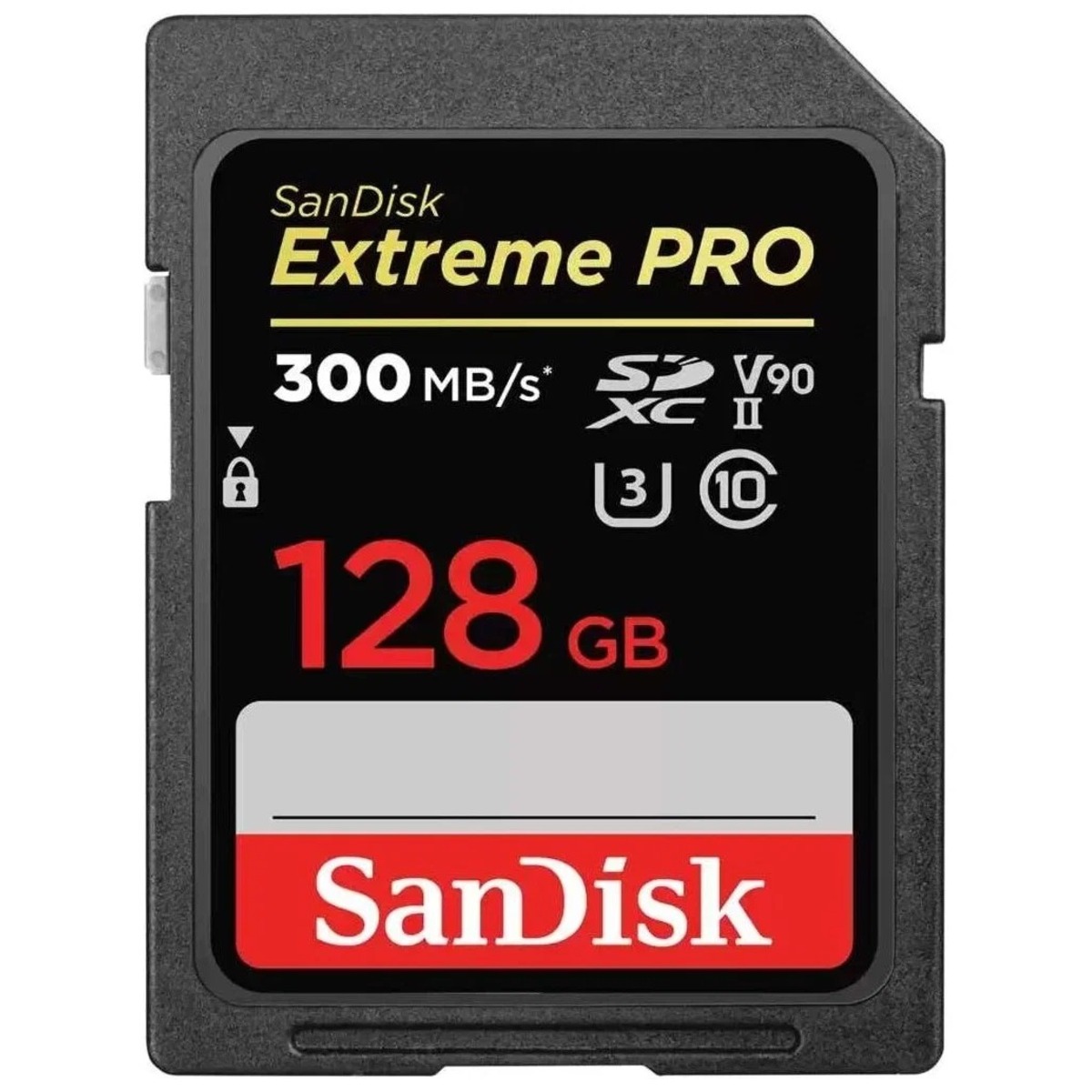 Карта памяти SanDisk Extreme PRO 128GB SDXC UHS-II (Цвет: Black)