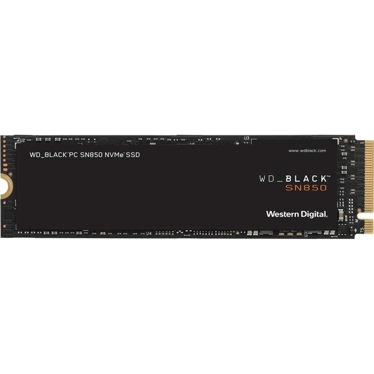 Накопитель SSD Western Digital PCI-E 4.0 x4 1Tb WDS100T1X0E Black SN850