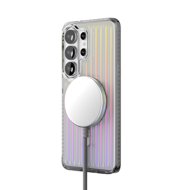 Чехол-накладка VLP Pulse Case with MagSafe для смартфона Samsung S26 Ultra (Цвет: Pearl)