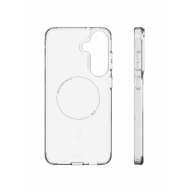 Чехол-накладка VLP Lite Air Case с MagSafe для Samsung Galaxy S26 FE, прозрачный