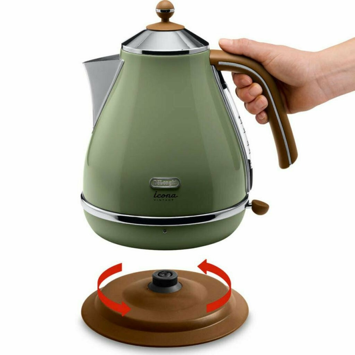 Чайник DeLonghi Icona Vintage KBOV2001.GR (Цвет: Green)