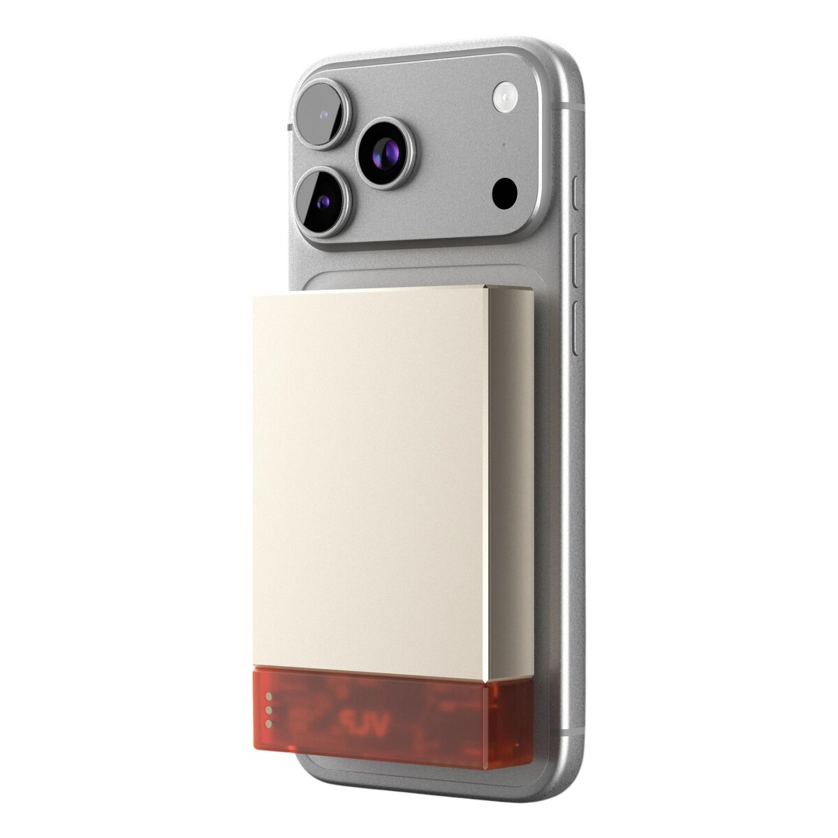 Аккумулятор внешний VLP NEO MagSafe, Qi2.2, 10000 mAh, 3A, USB-C, Amber, серый