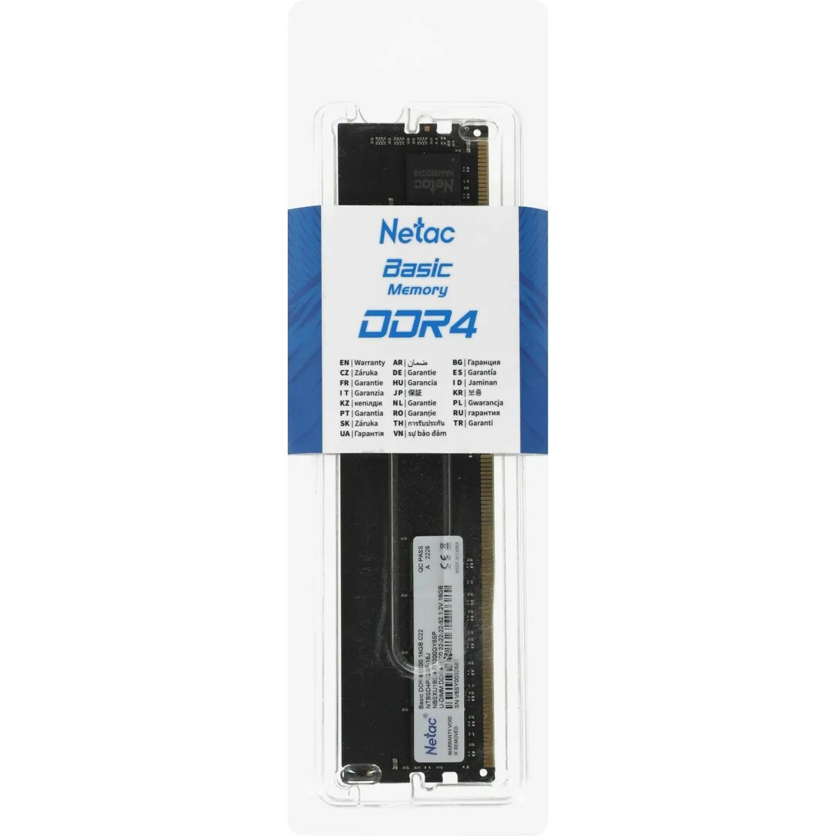 Память DDR4 16Gb 3200MHz Netac NTBSD4P32SP-16J 