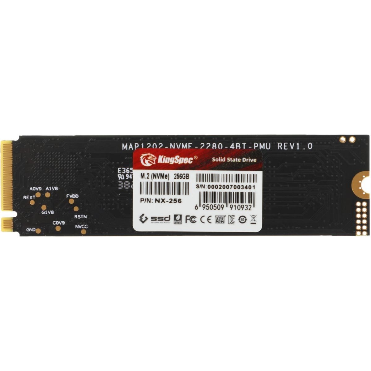 Накопитель SSD Kingspec PCI-E 3.0 256Gb NX-256