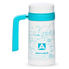 Термокружка для напитков Арктика 412-500 0.5л. (Цвет: White/Blue)