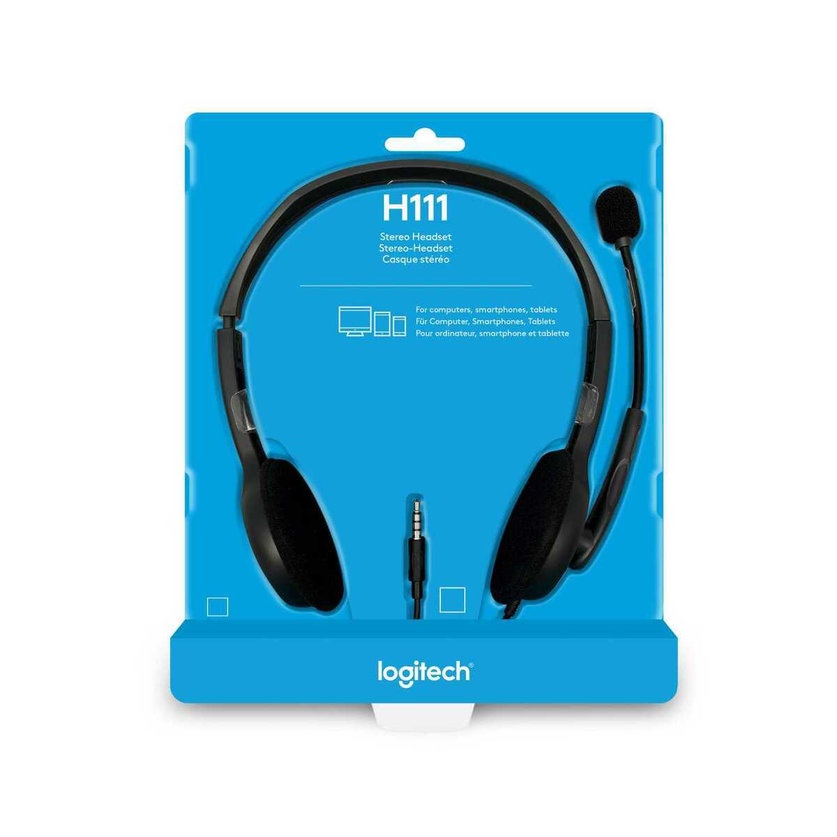 Компьютерная гарнитура Logitech H111 (Цвет: Gray)