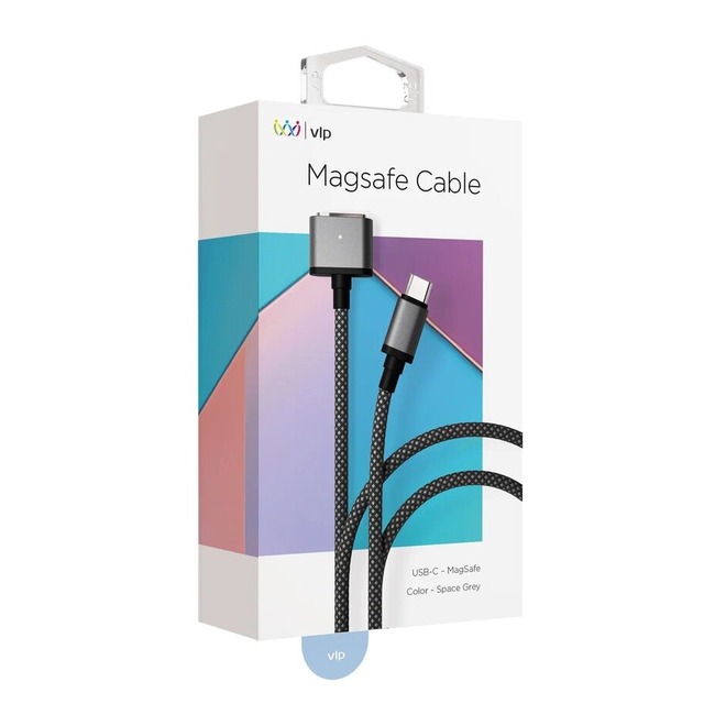 Кабель VLP MagSafe Cable USB-C to MagSafe 2m 140Вт (Цвет: Space Gray)