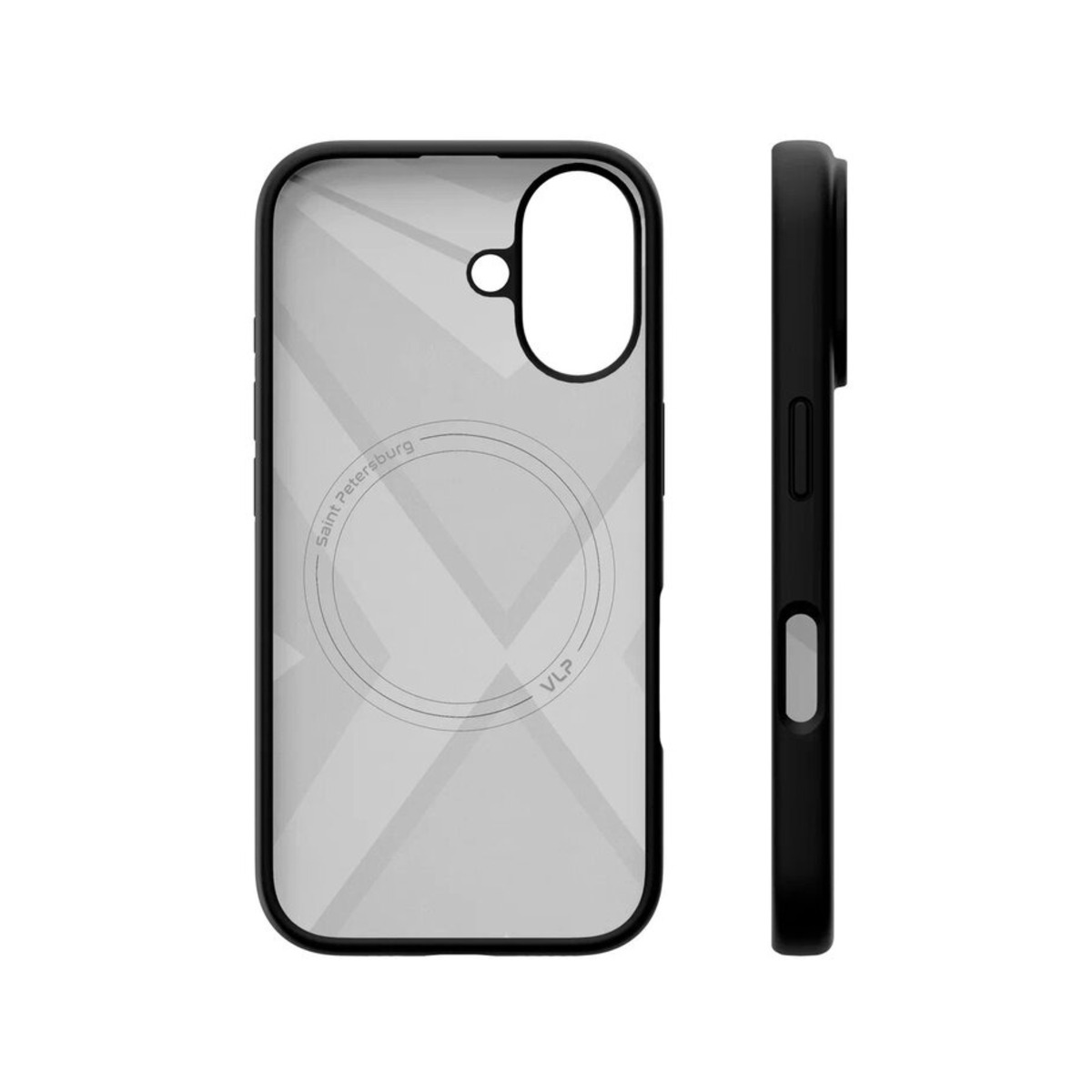 Чехол-накладка VLP Aster Case with MagSafe для смартфона Apple iPhone 16 (Цвет: Black)