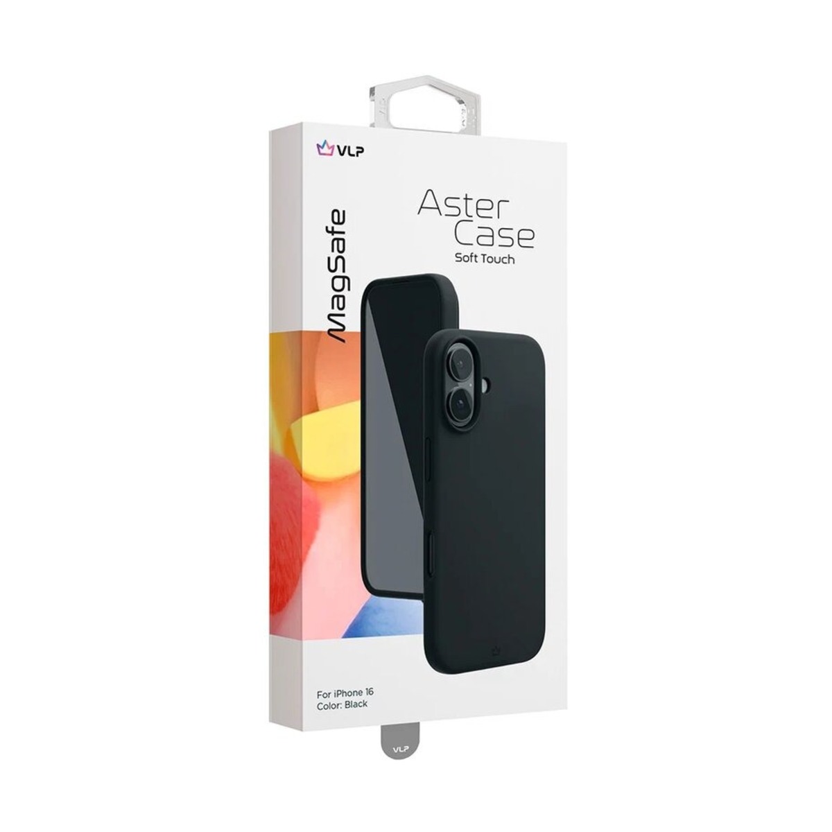 Чехол-накладка VLP Aster Case with MagSafe для смартфона Apple iPhone 16 (Цвет: Black)