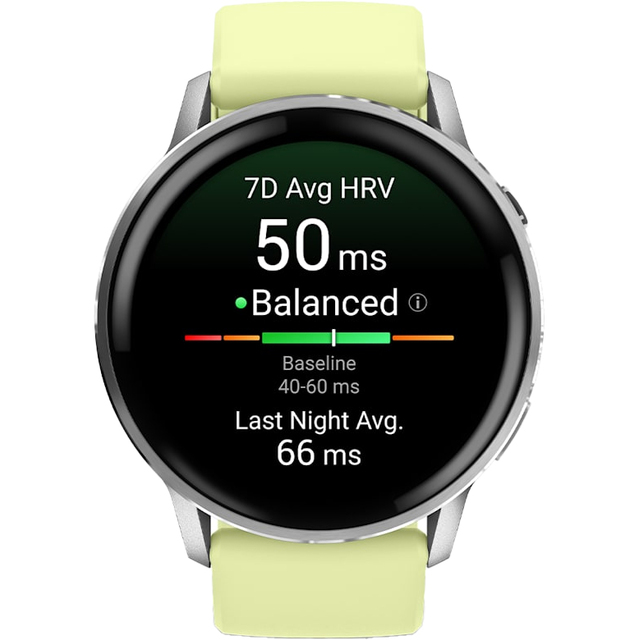 Умные Часы Garmin Venu 4 45mm (Цвет: Silver / Citron Silicone)