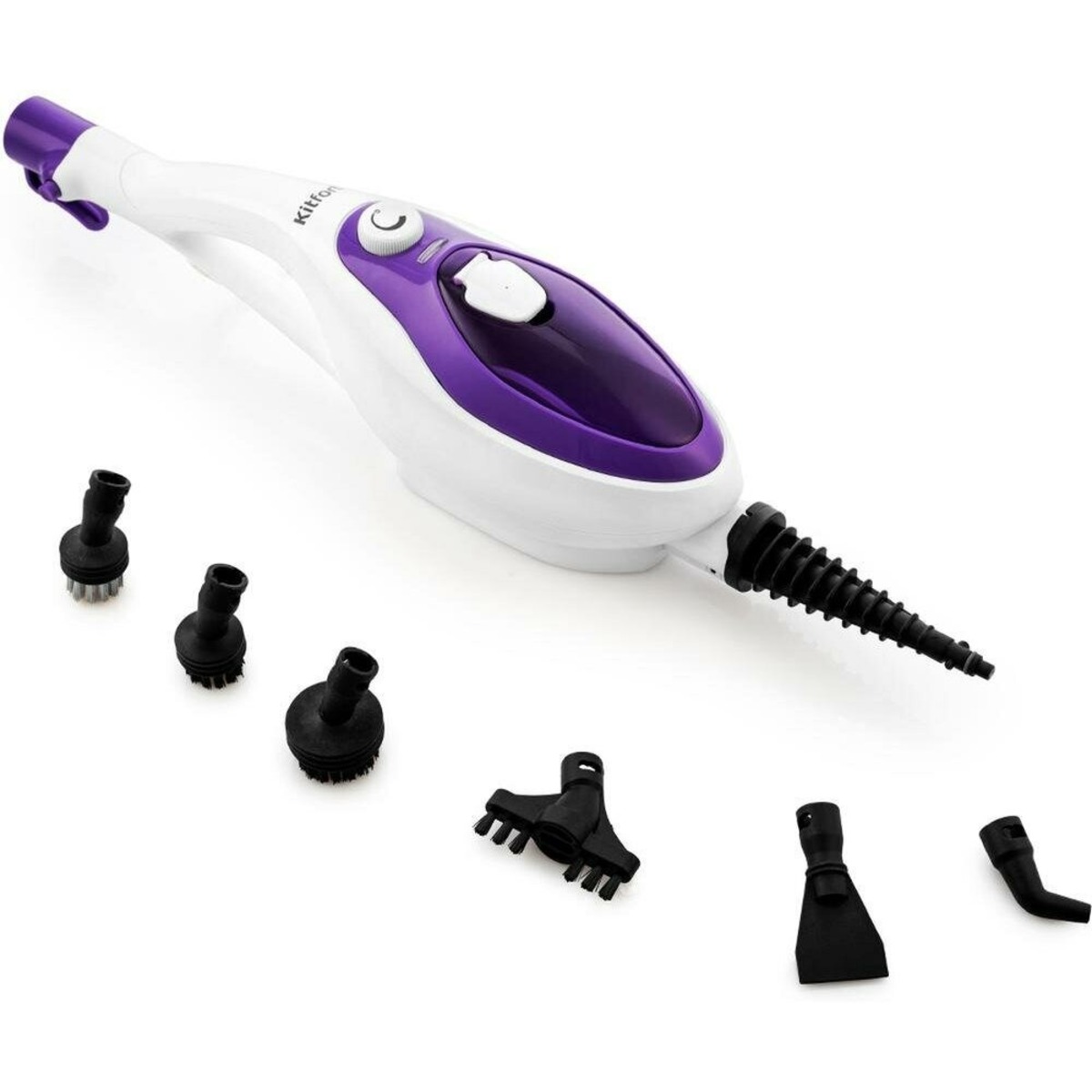 Швабра паровая Kitfort KT-1004-4 (Цвет: White/Purple)