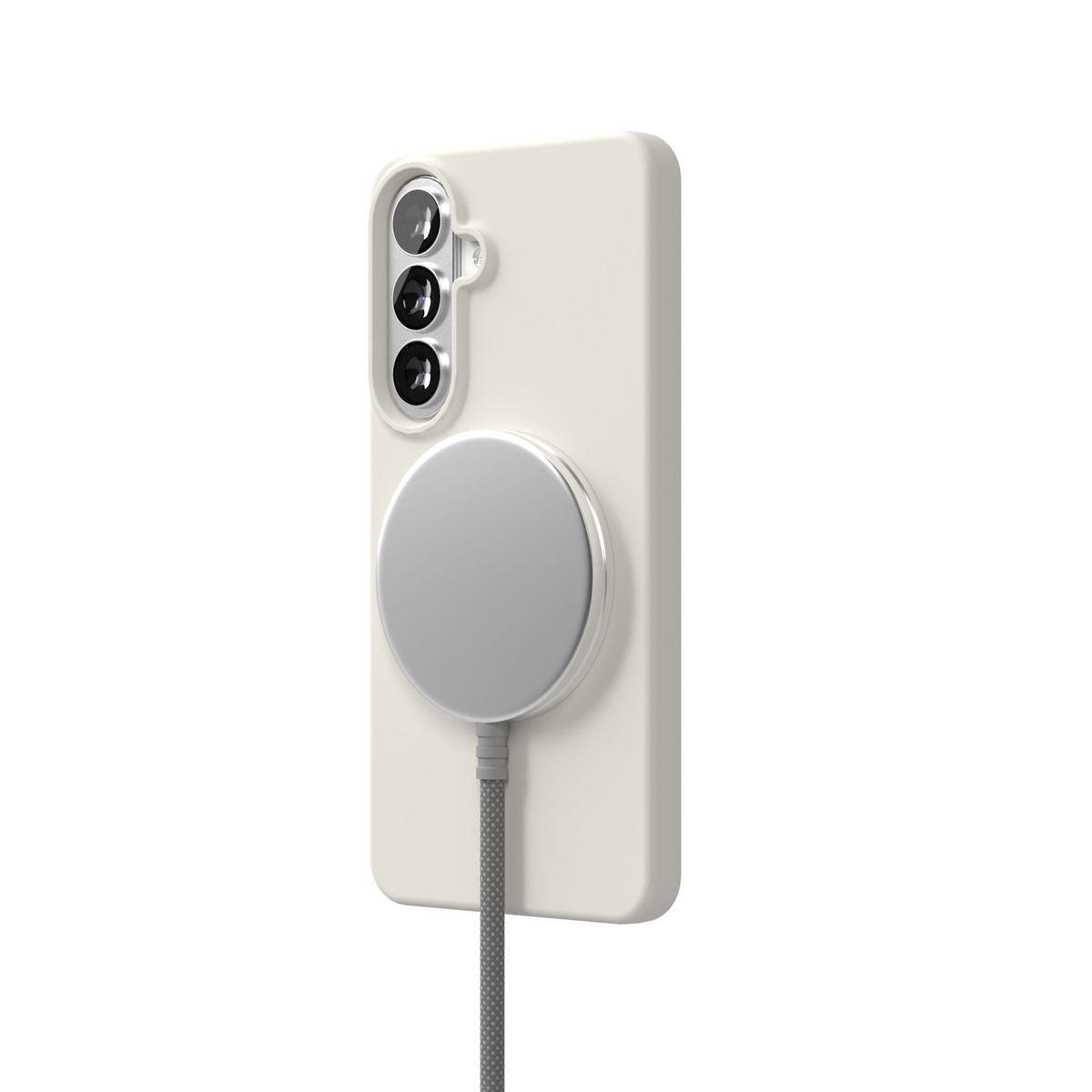 Чехол-накладка VLP Lite Mist Case with MagSafe для Samsung S26, белый