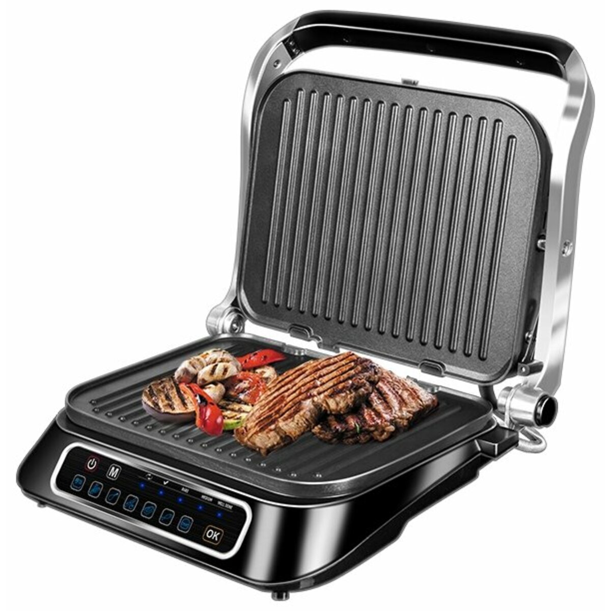 Гриль Redmond Steak&Bake RGM-M806P (Цвет: Black / Silver)