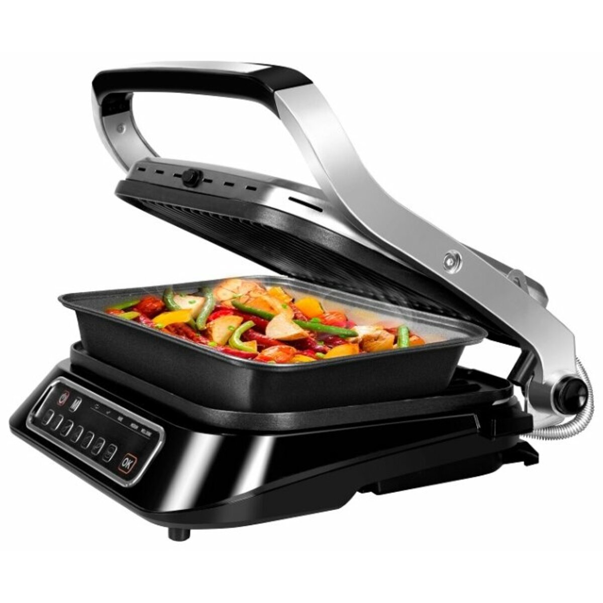 Гриль Redmond Steak&Bake RGM-M806P (Цвет: Black / Silver)