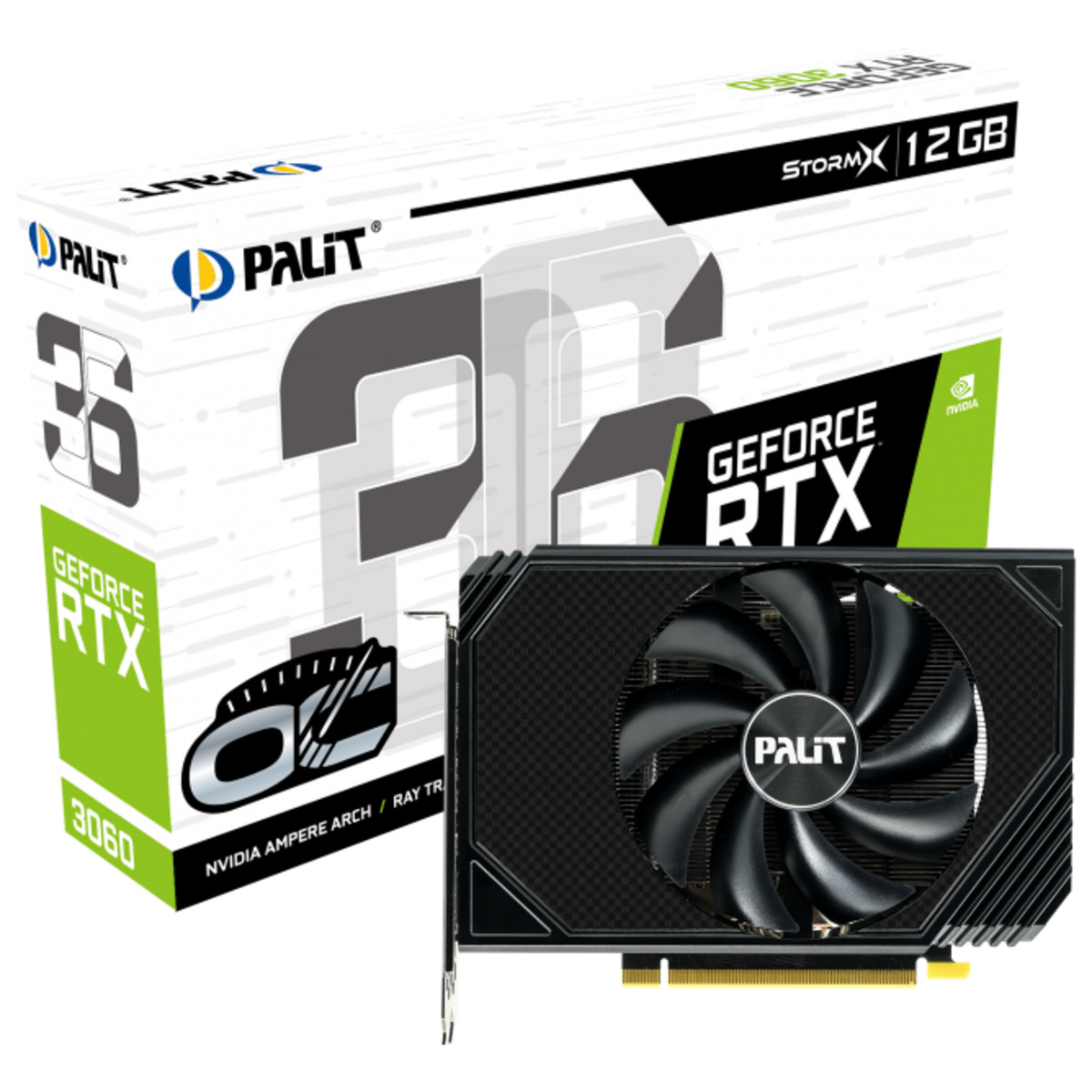 Видеокарта Palit GeForce RTX 3060 StormX 12G 192 GDDR6 lhr