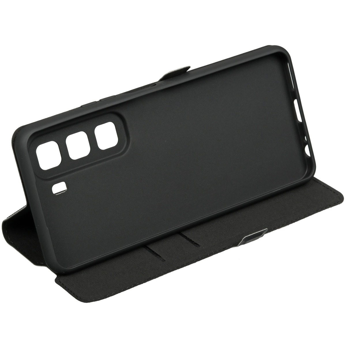 Чехол-книжка Borasco Book Case для смартфона Infinix HOT 50 (Цвет: черный)