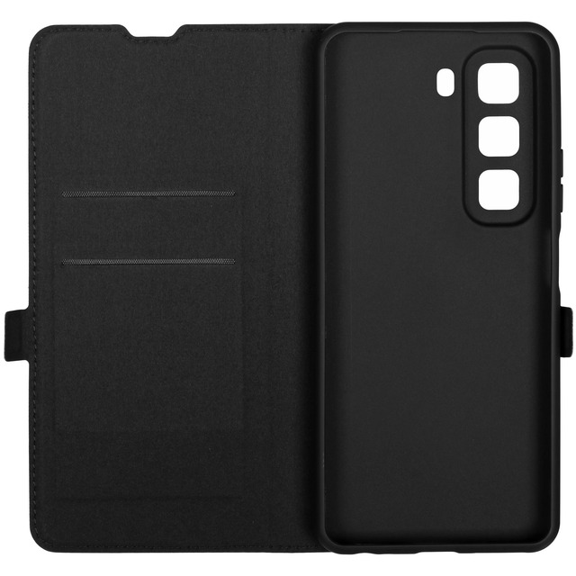 Чехол-книжка Borasco Book Case для смартфона Infinix HOT 50 (Цвет: черный)