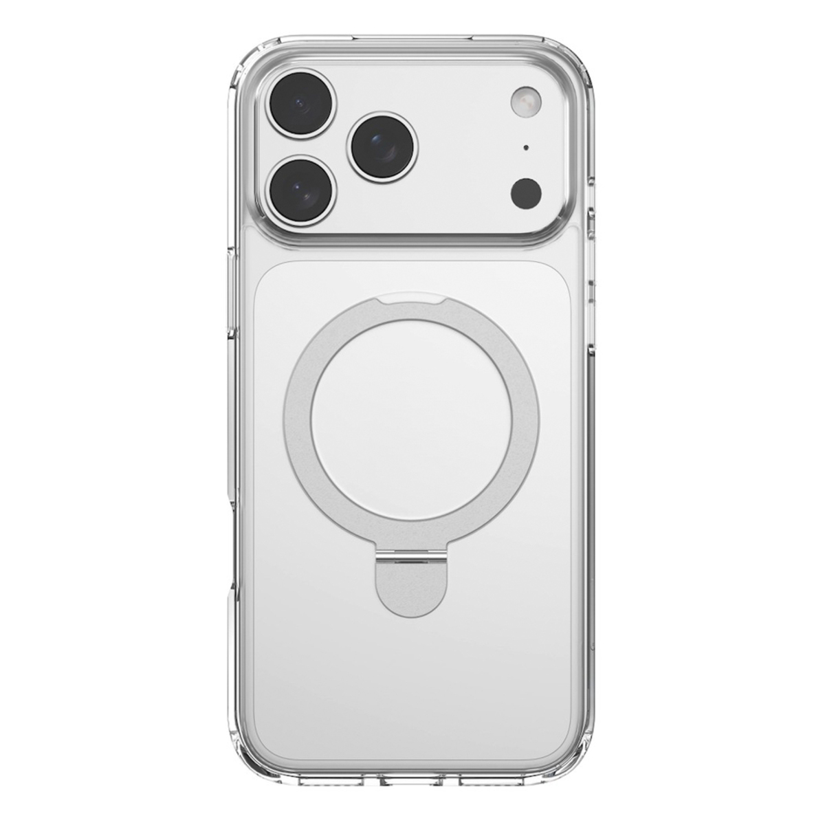 Чехол-накладка Devia Clean Series Magnetic Shockproof Stand Case для iPhone 17 Pro (Цвет: Clear)