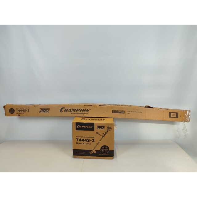 Триммер бензиновый Champion T444S-2 (2-коробки) (Цвет: Yellow / Black)