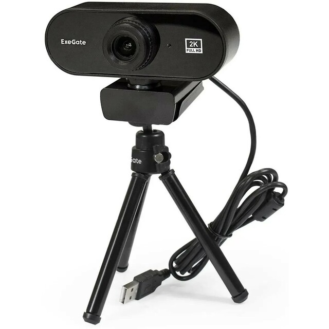 Веб-камера Exegate Stream C940 2K T-Tripod, черный