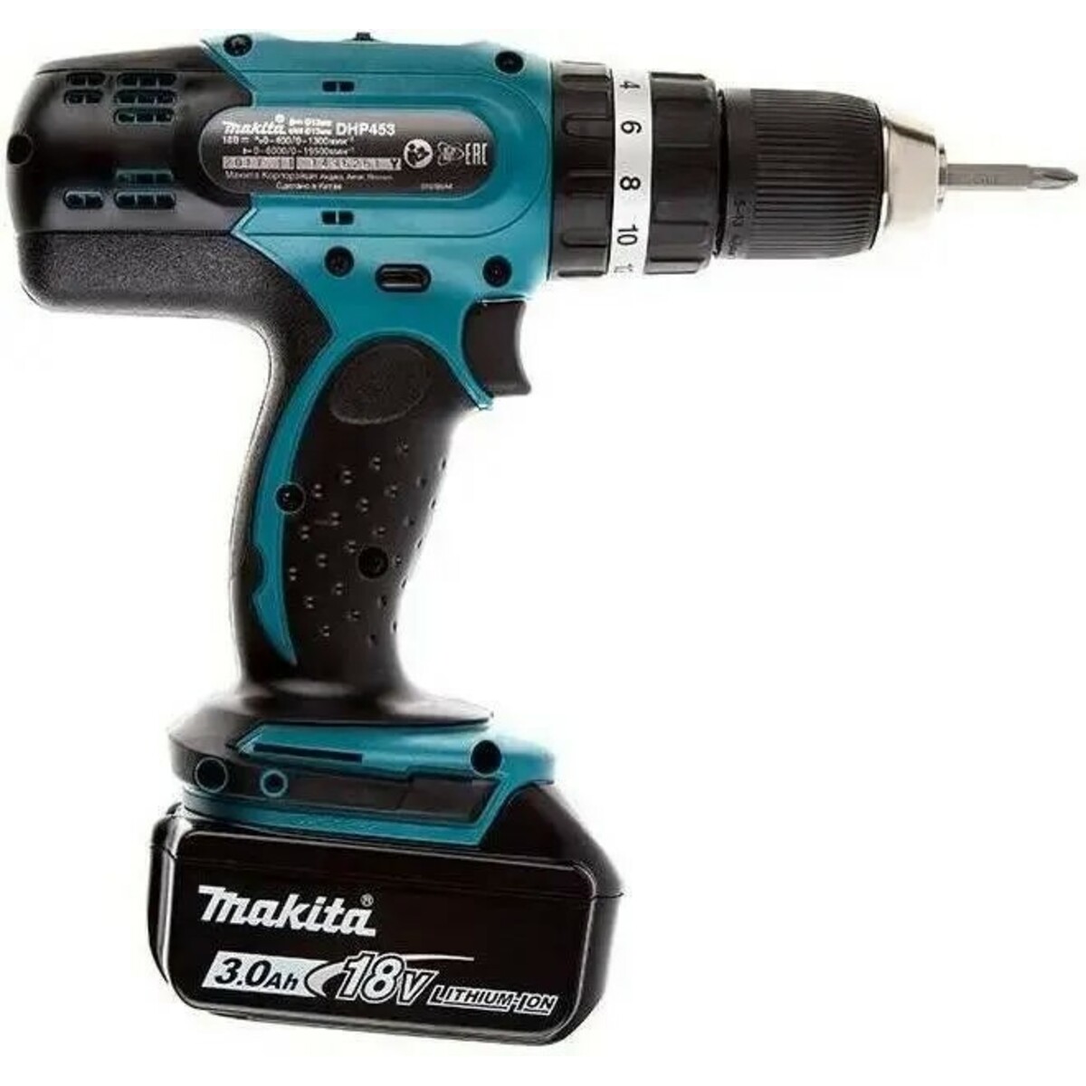 Дрель-шуруповерт Makita DHP453RFE (Цвет: Blue)