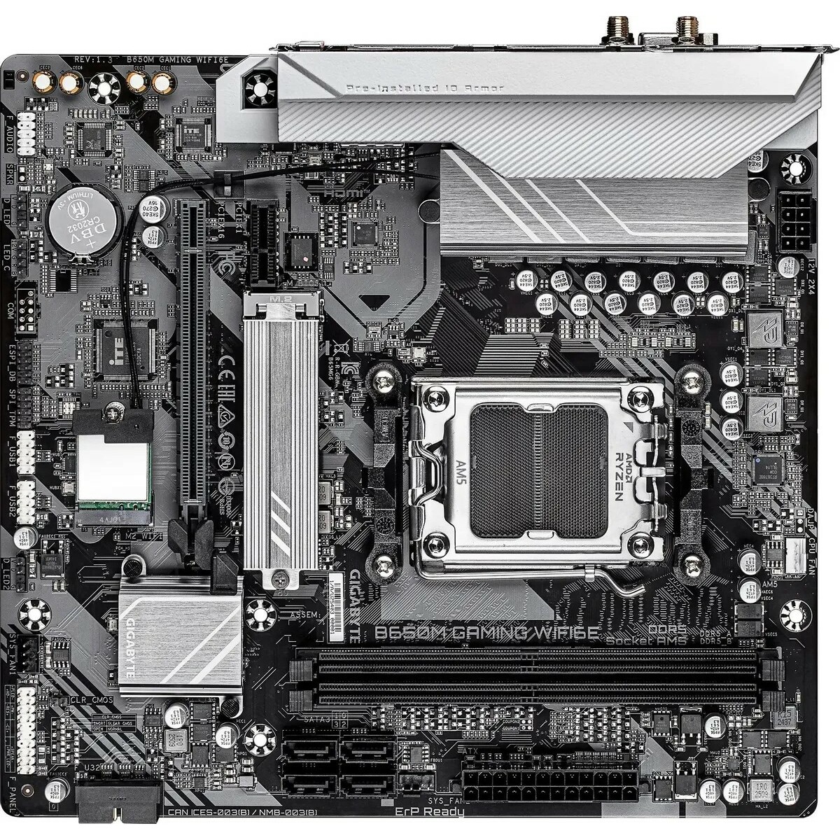 Материнская плата Gigabyte B650M GAMING WIFI6E 