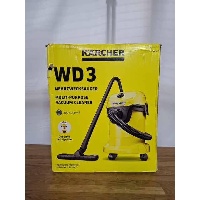 Строительный пылесос Karcher WD 3 V-17 / 4 / 20 (Цвет: Yellow)