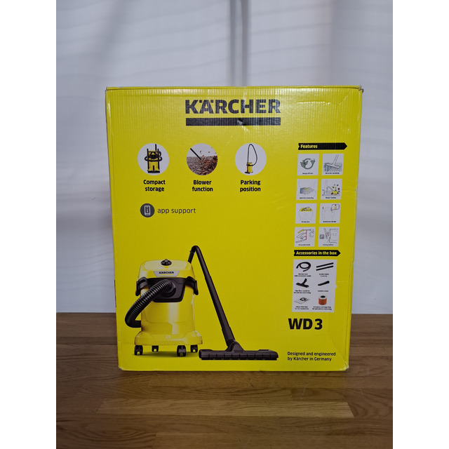 Строительный пылесос Karcher WD 3 V-17 / 4 / 20 (Цвет: Yellow)
