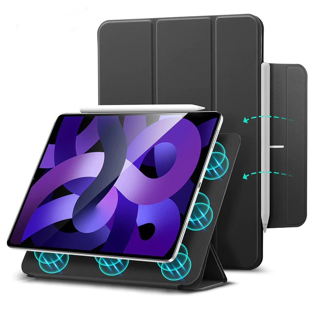 Чехол-книжка Comma Rider Series Double Sides Magnetic Case with Pensil slot для iPad Air 5 (2022) / iPad Pro 11 (2022), черный