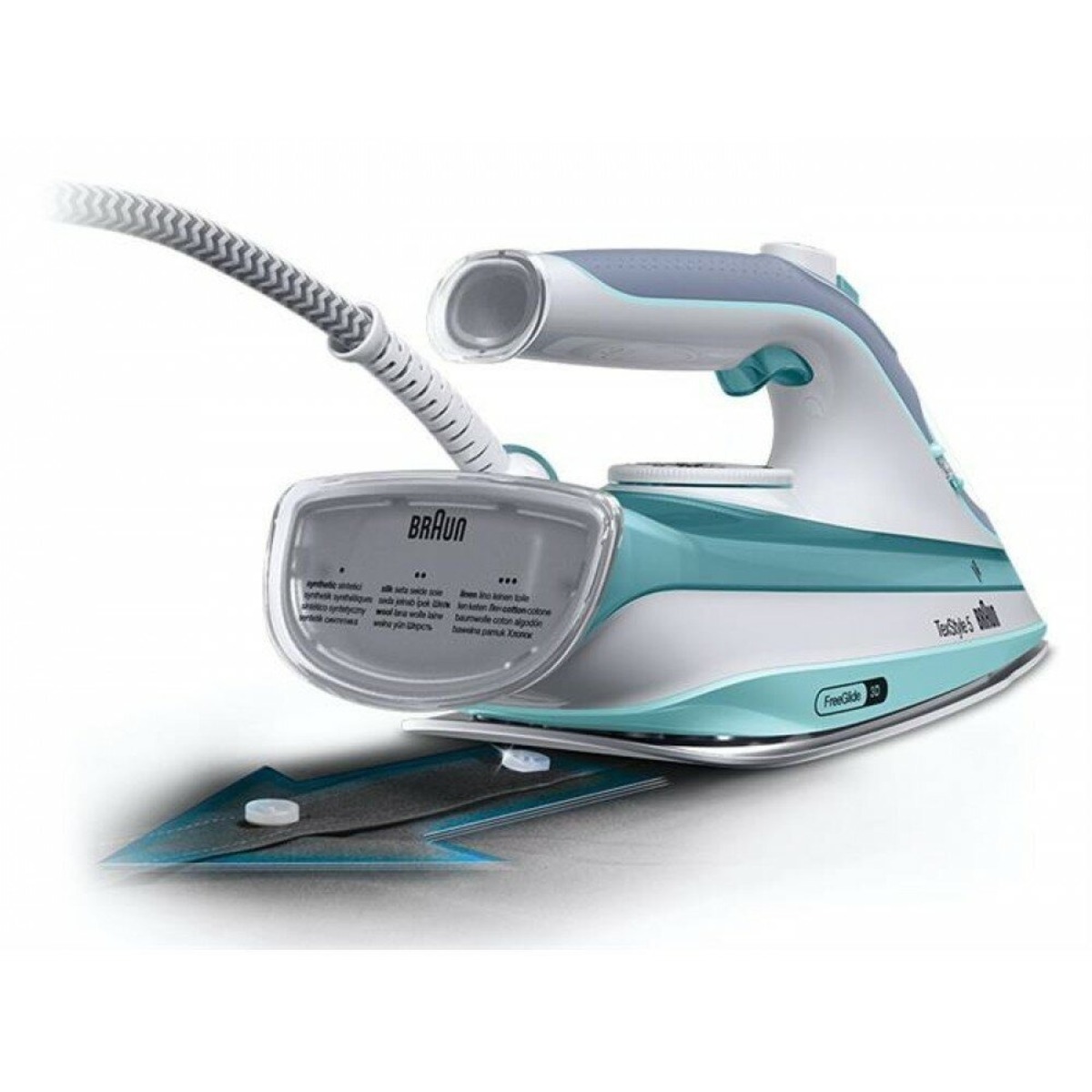 Утюг Braun SI5017.GR 2400Вт (Цвет: White/Turquoise)