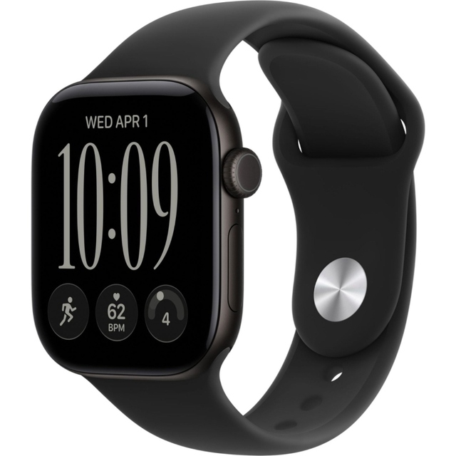 Умные часы Apple Watch Series 12 42mm Aluminium Case with Sport Band S / M (Цвет: Black / Black)