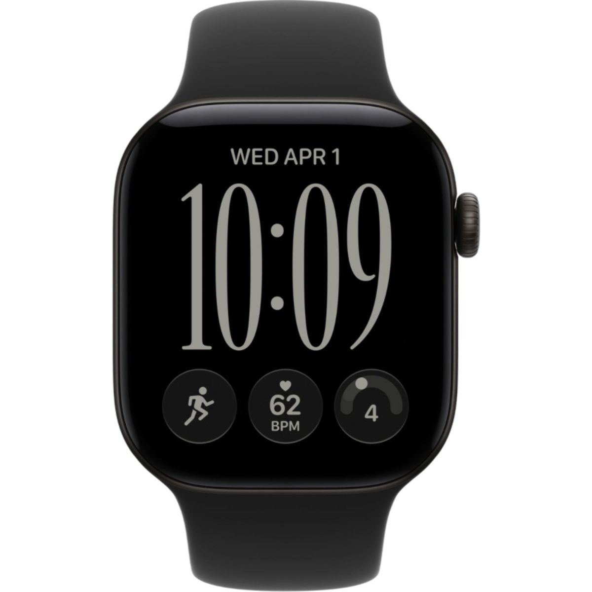 Умные часы Apple Watch Series 12 42mm Aluminium Case with Sport Band S / M (Цвет: Black / Black)