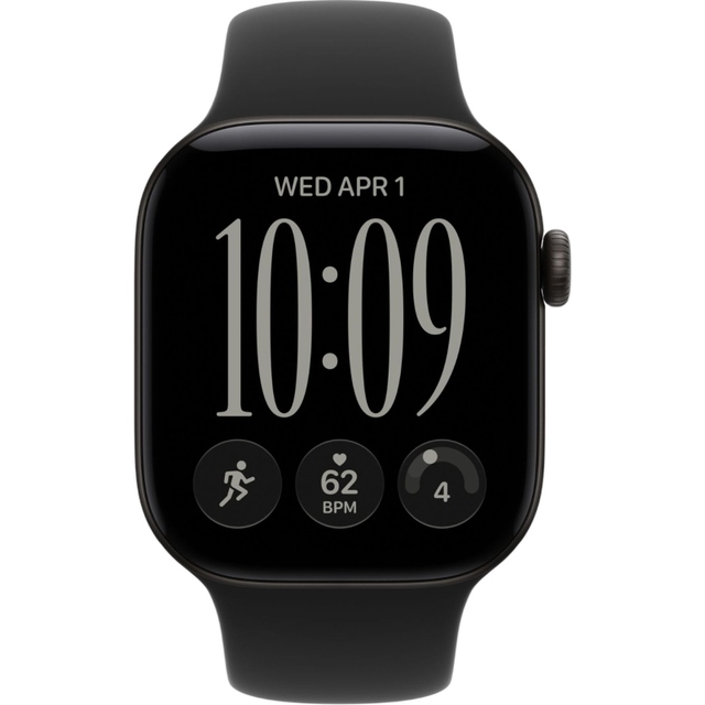 Умные часы Apple Watch Series 12 42mm Aluminium Case with Sport Band S / M (Цвет: Black / Black)