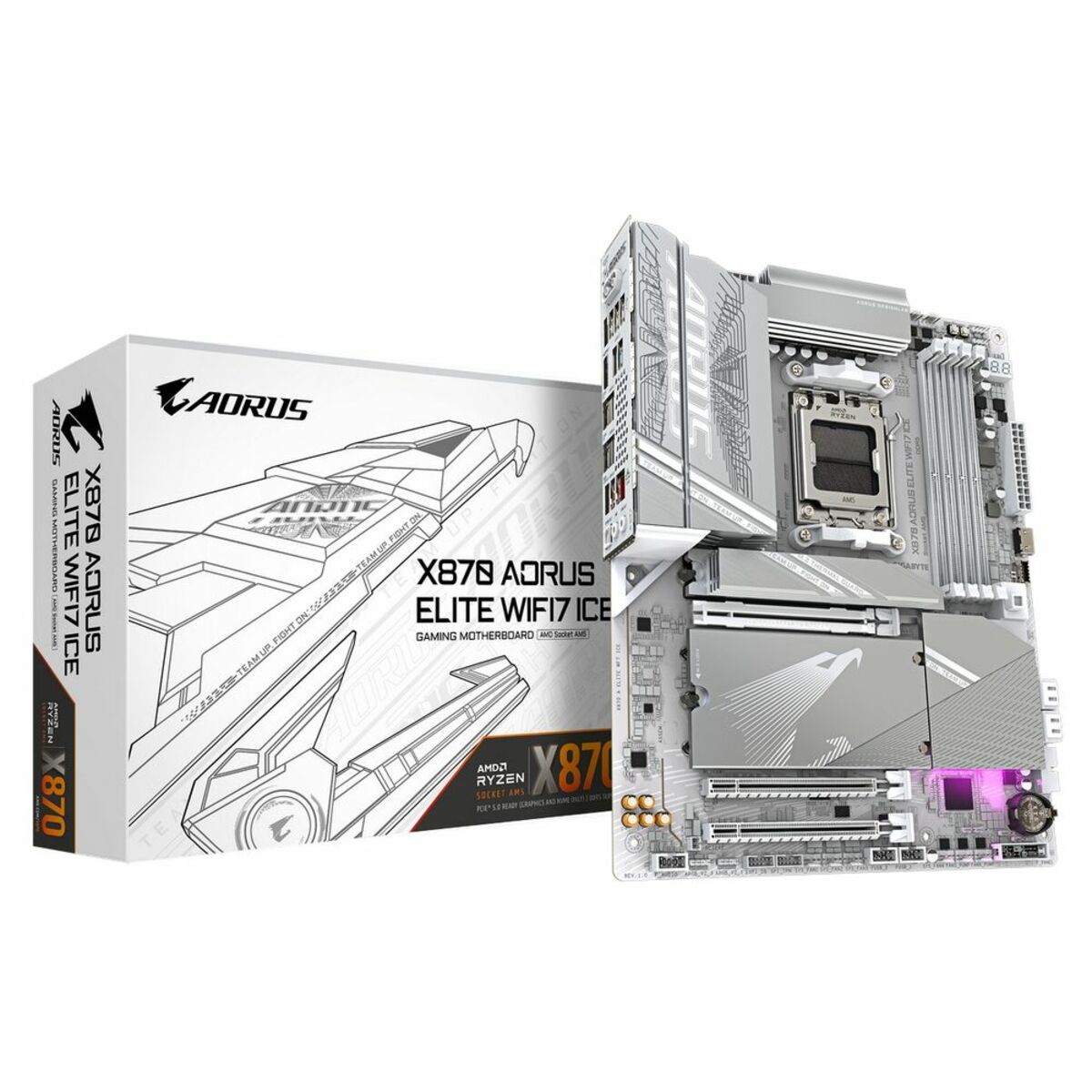Материнская плата Gigabyte X870 AORUS ELITE WIFI7 ICE