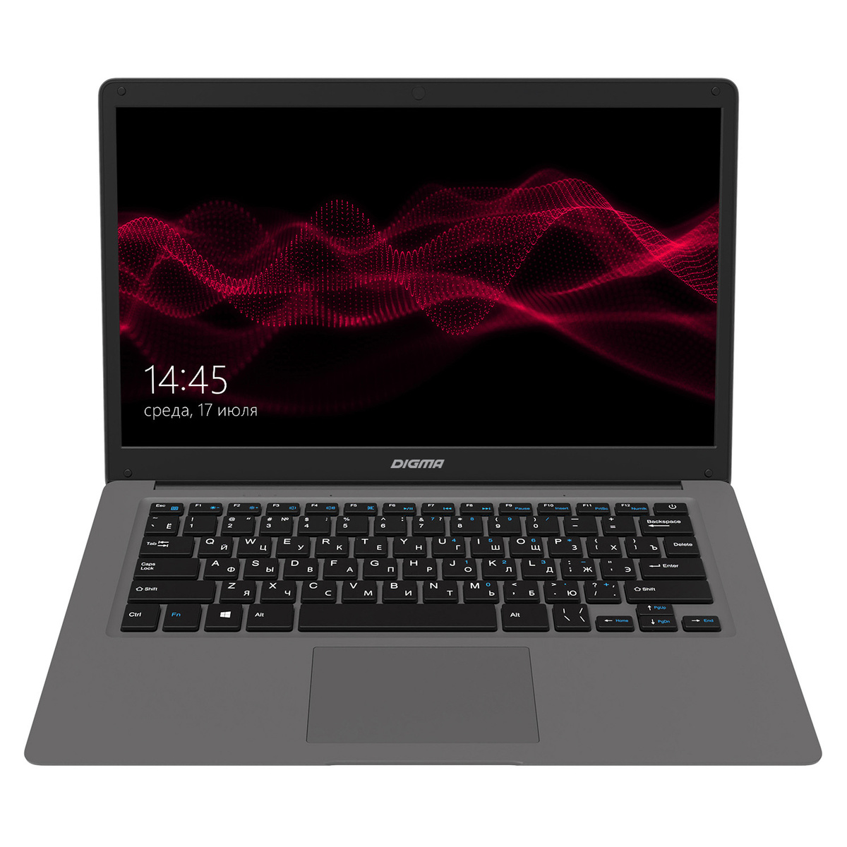 Ноутбук Digma EVE 14 P416 Pentium J3710 4Gb SSD128Gb Intel HD Graphics 405 14.1 IPS FHD (1920x1080) Windows 10 Home Single Language 64 dk.grey WiFi BT Cam 5000mAh