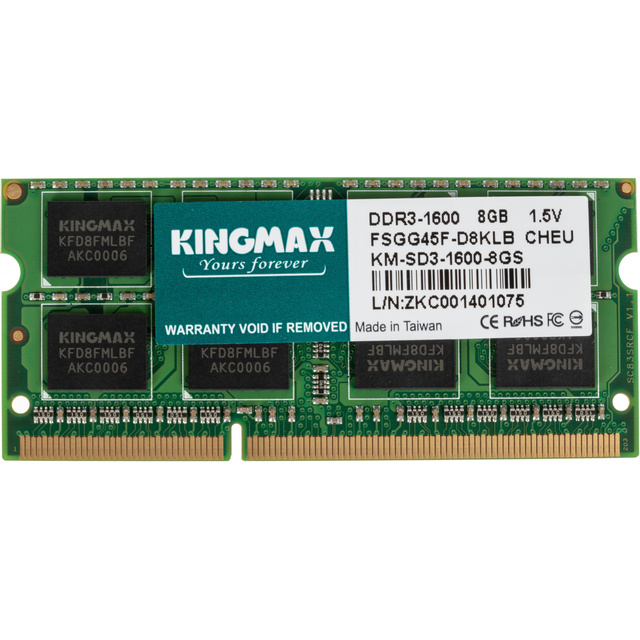 Память DDR3 8Gb 1600MHz Kingmax KM-SD3-1600-8GS