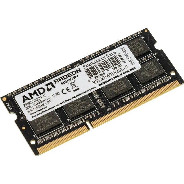 Память DDR3 8Gb 1600MHz AMD R538G1601S2SL-U
