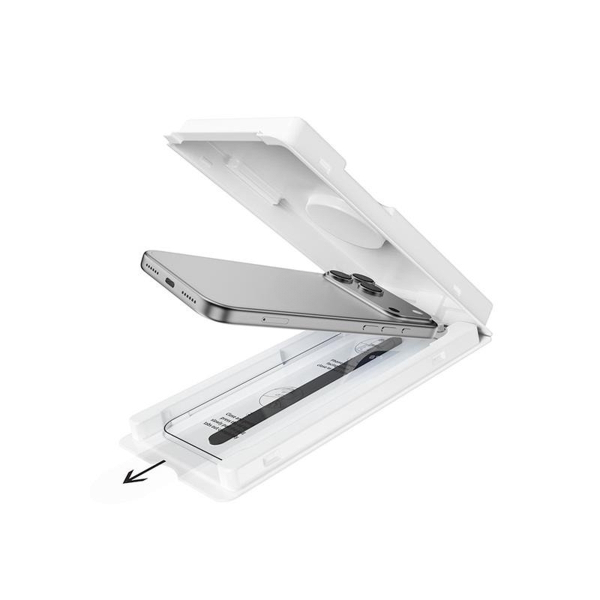 Защитное стекло Devia Van Series Crystal Diamond Tempered Glass для iPhone 17 Pro (Цвет: Black)