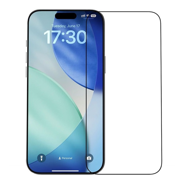 Защитное стекло Devia Van Series Crystal Diamond Tempered Glass для iPhone 17 Pro (Цвет: Black)