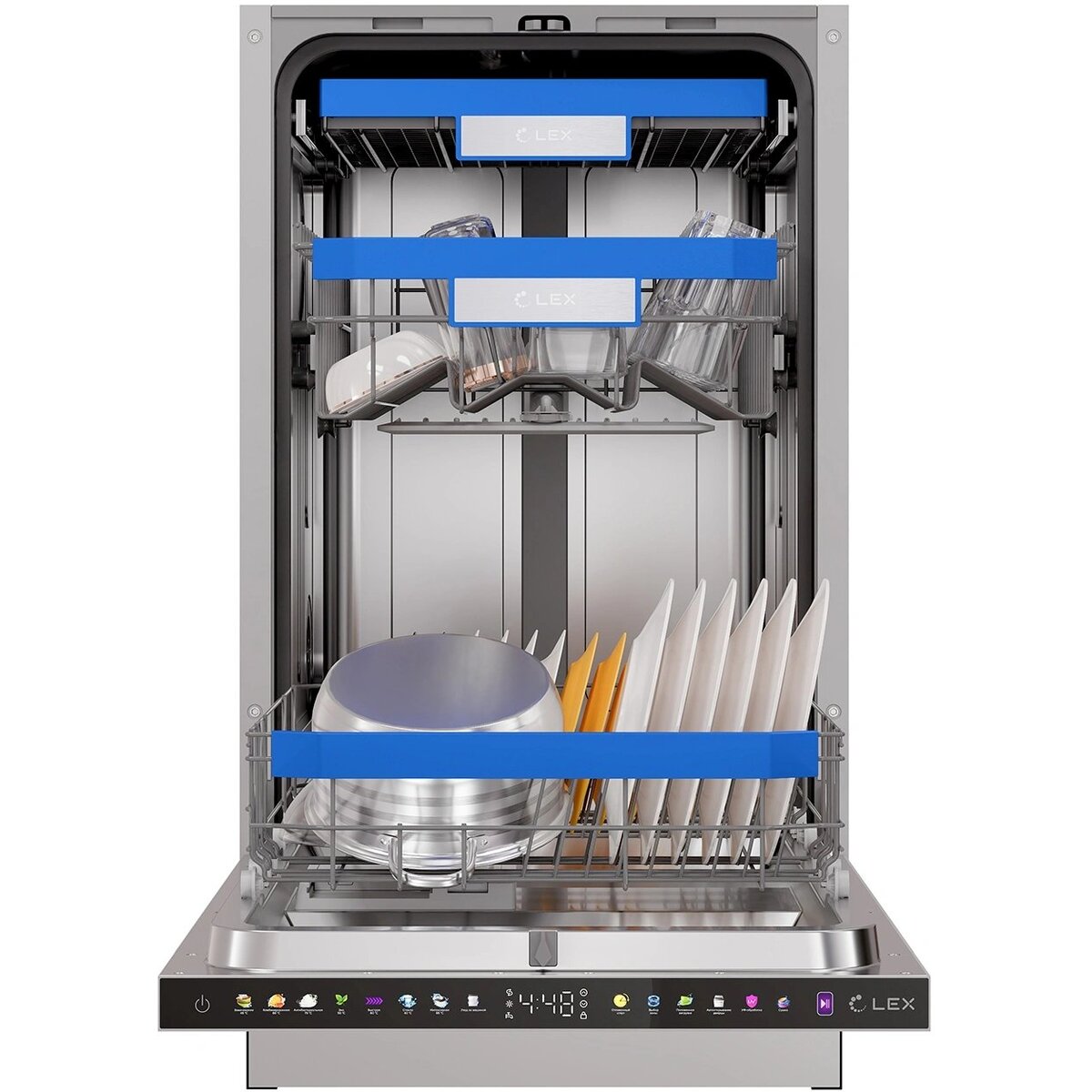 Посудомоечная машина встраив. Lex PM 4583В N color Lux (Цвет: Inox)