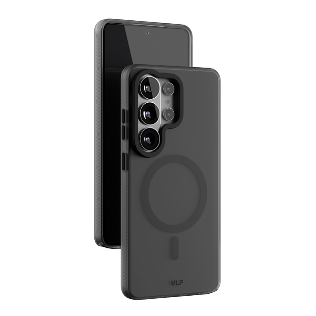 Чехол-накладка VLP Moon Case MagSafe для Samsung Galaxy S26 Ultra (Цвет: Black)