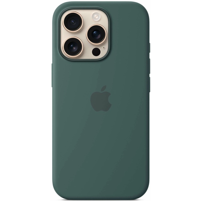 Чехол-накладка Apple Silicone Case with MagSafe для смартфона Apple iPhone 16 Pro (Цвет: Lake Green)