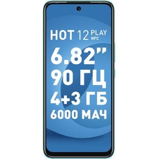 Смартфон Infinix HOT 12 Play 4/64Gb (NFC) (Цвет: Lucky Green)