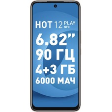 Смартфон Infinix HOT 12 Play 4/64Gb (NFC) (Цвет: Champagne Gold)