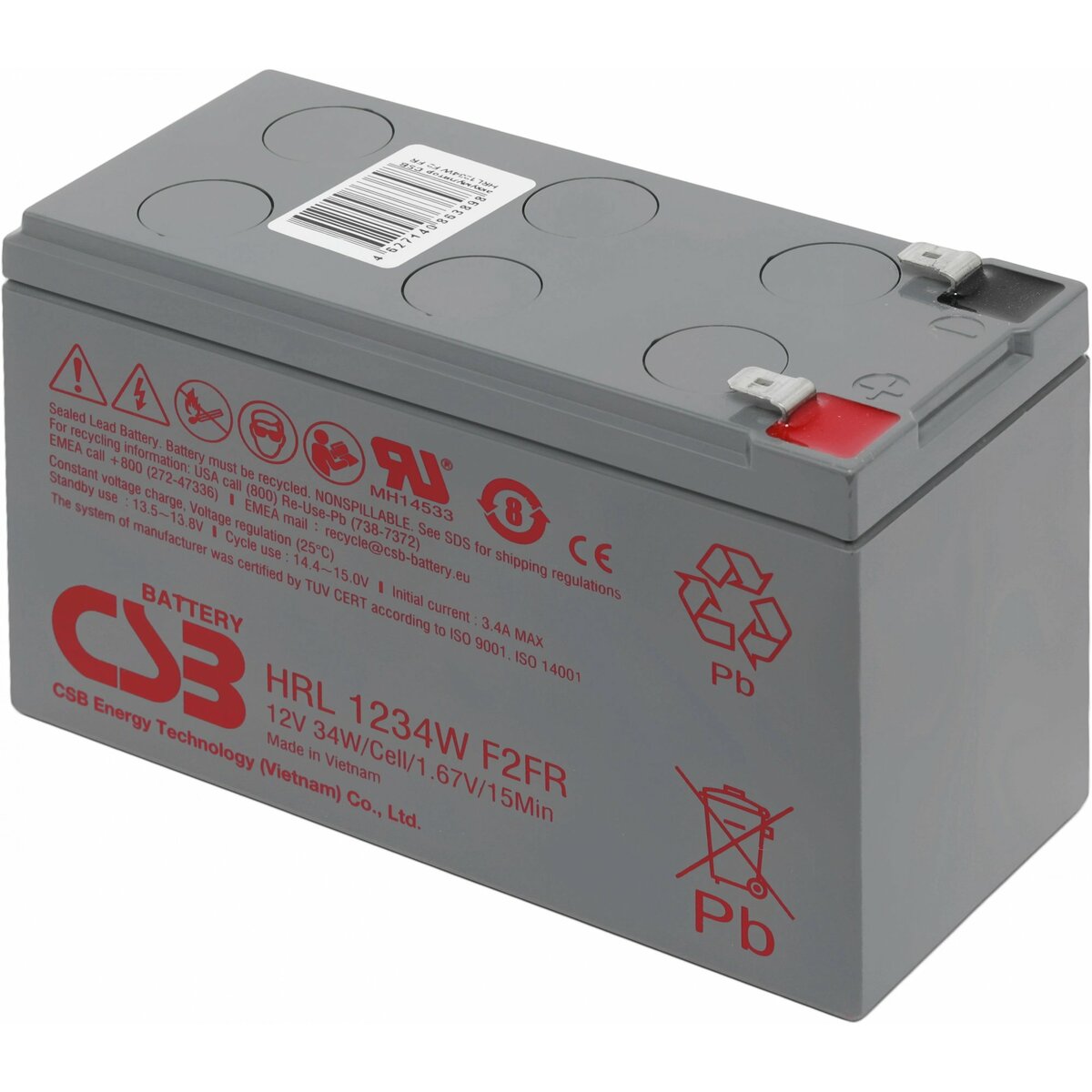 Батарея для ИБП CSB HRL1234W F2 FR